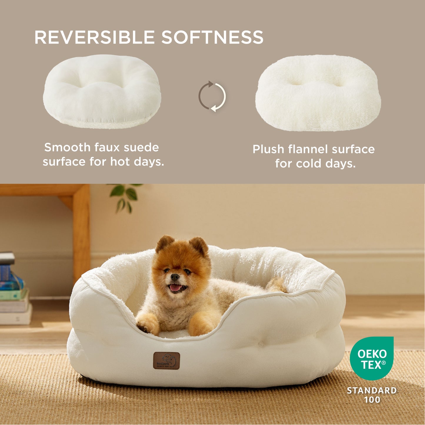 Rundes Flanell-Katzenbett