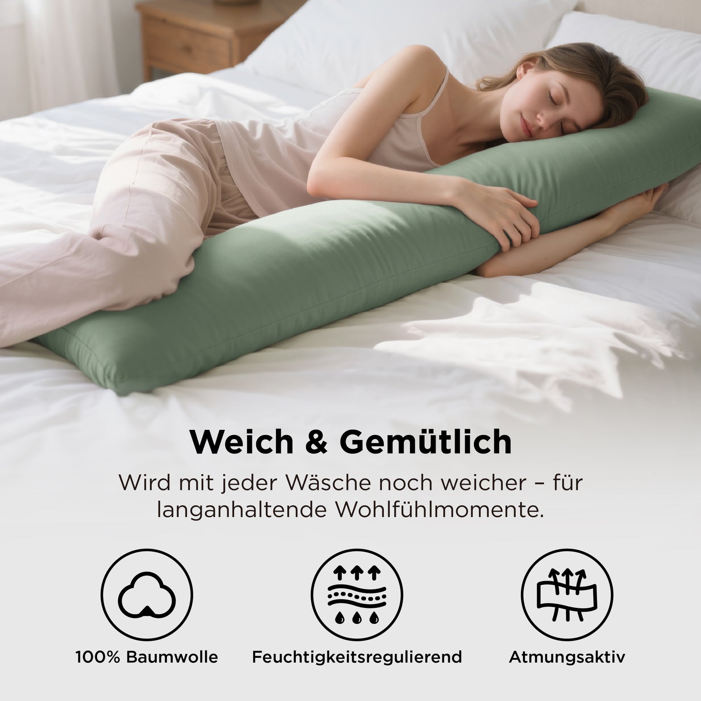 Kissenbezüge aus 100% Perkal-Baumwolle