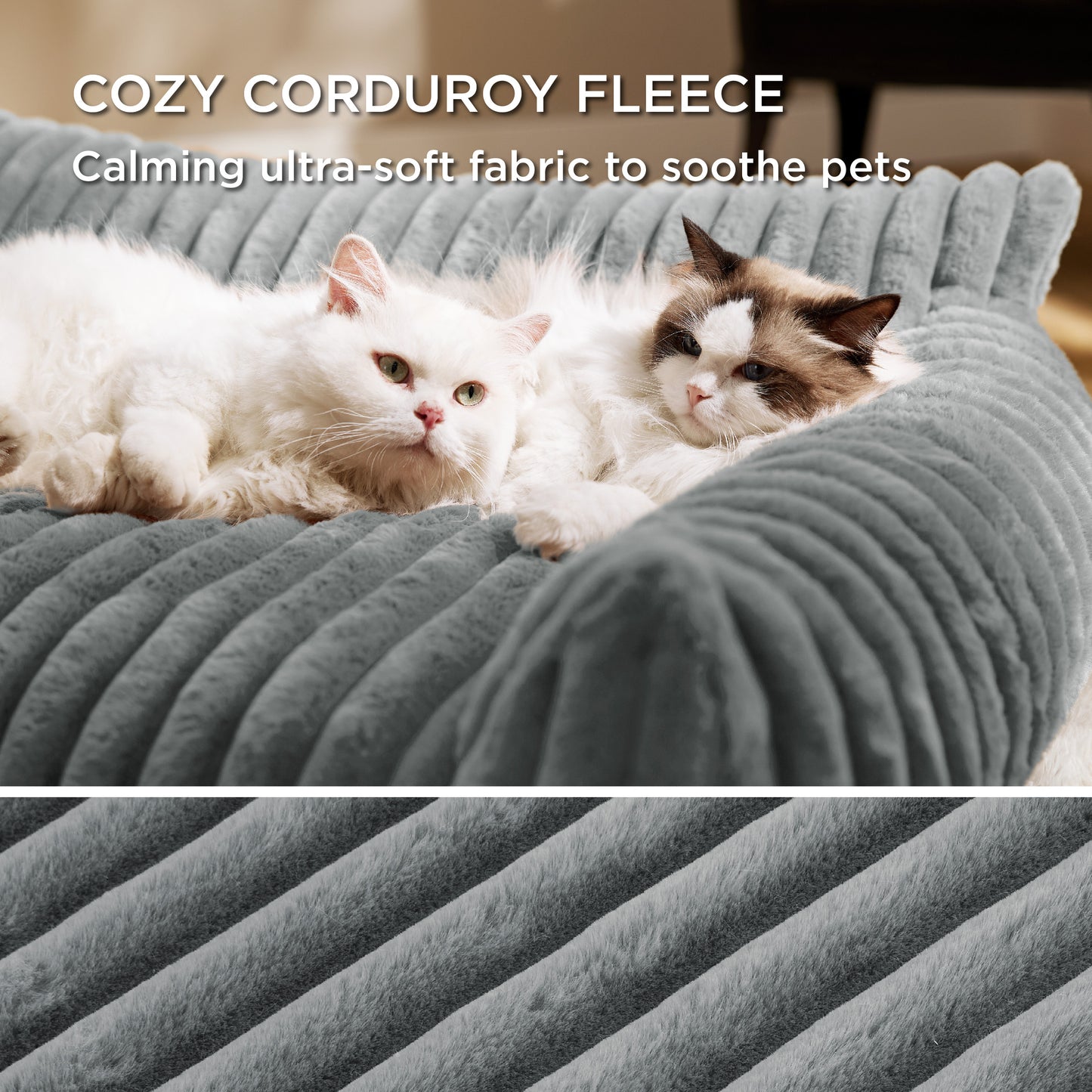 Corduroy Fleece Haustierliege