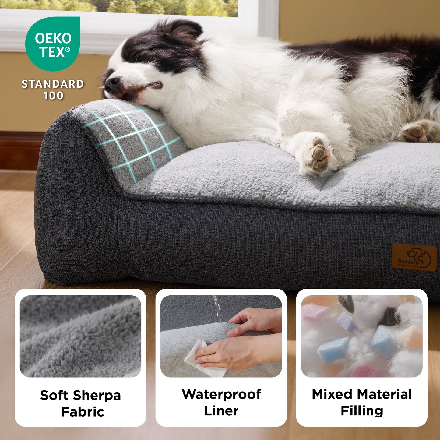 Stützende Hundecouch