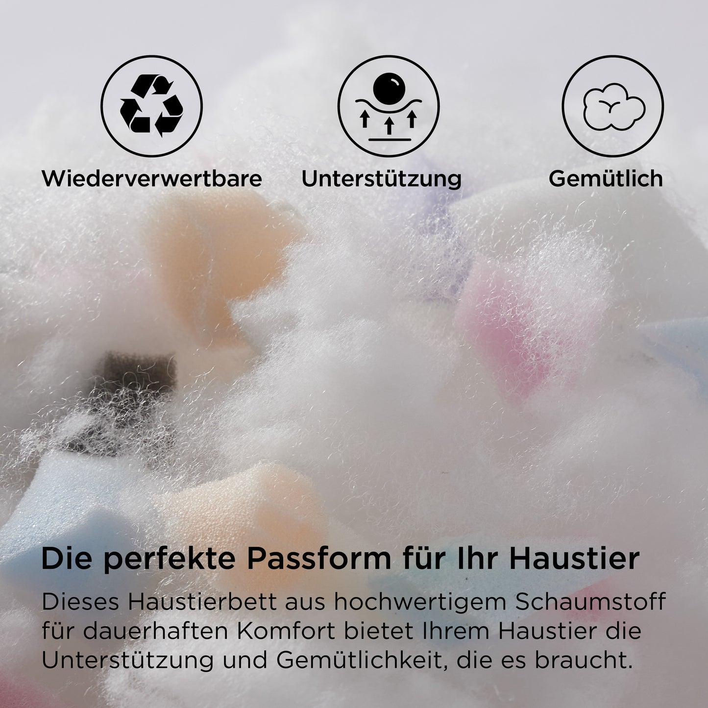 Kord-Fleece Haustierbett