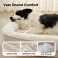 Ovales Hundekissenmit Nackenrolle