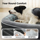 Ovales Hundekissenmit Nackenrolle