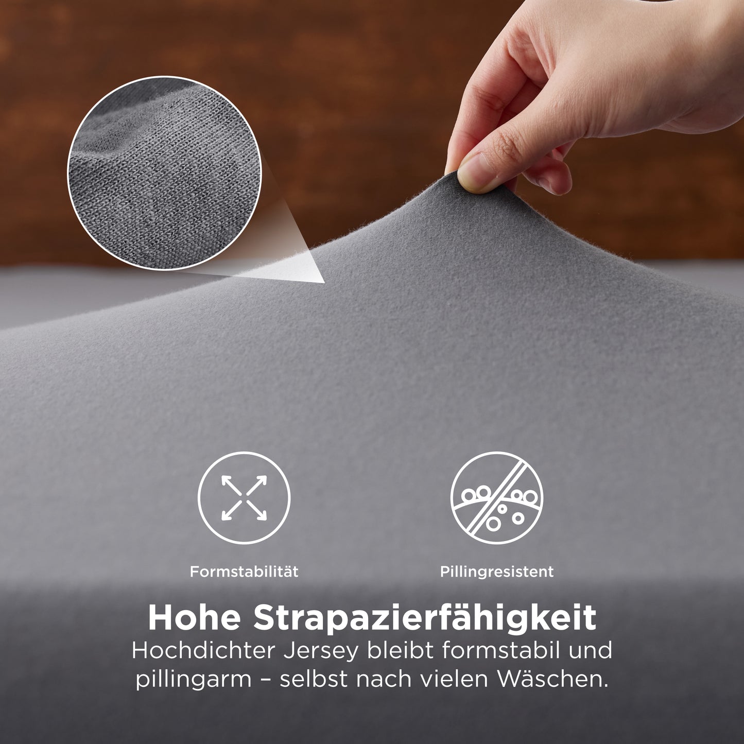 100% Baumwolljersey Spannbettlaken
