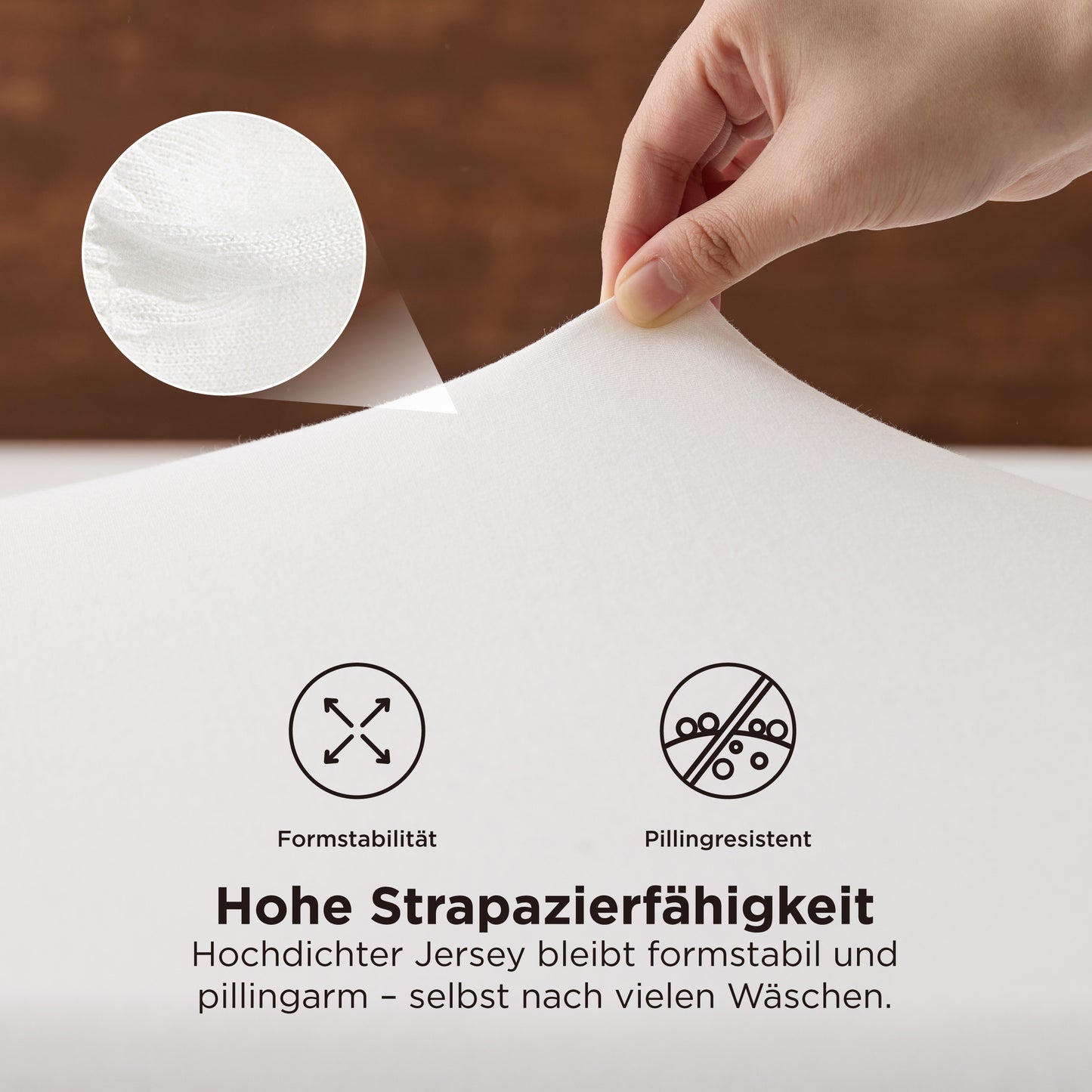 100% Baumwolljersey Spannbettlaken