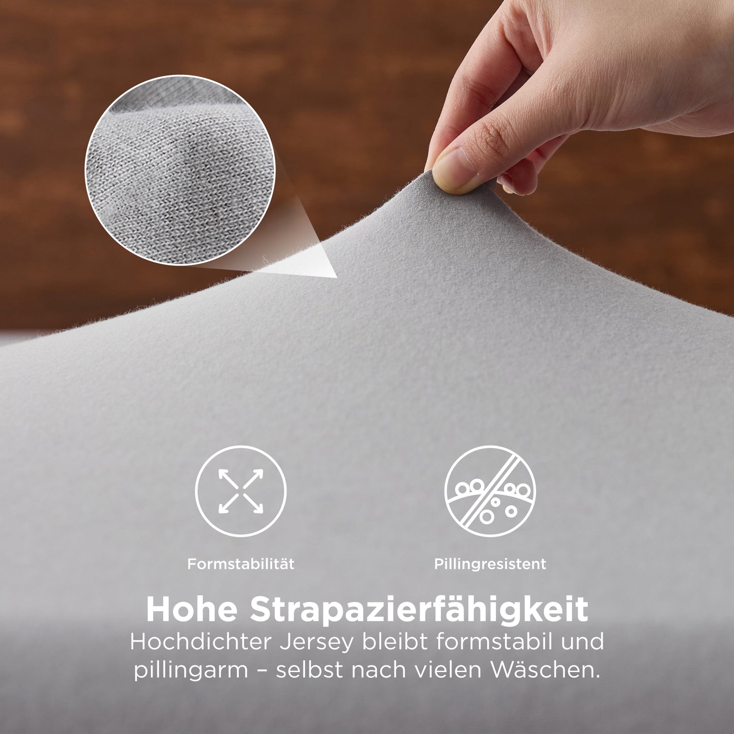 100% Baumwolljersey Spannbettlaken