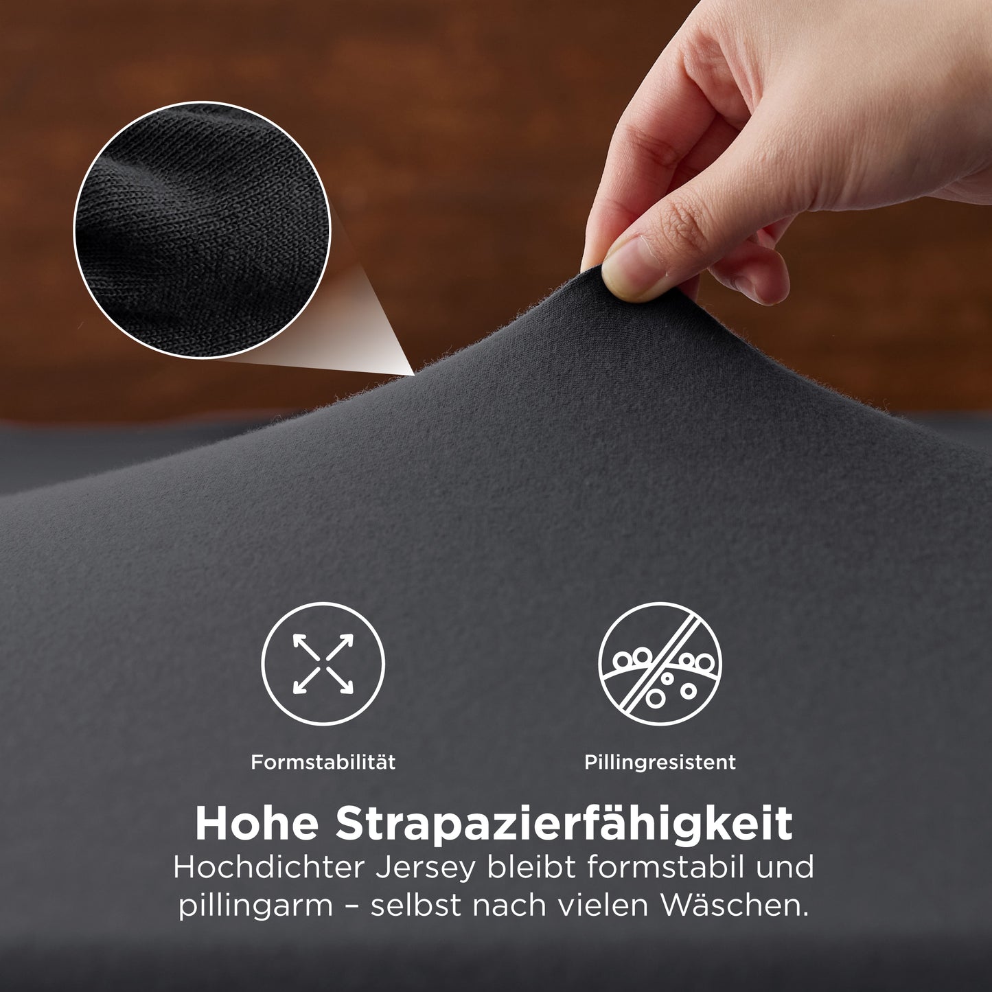 100% Baumwolljersey Spannbettlaken