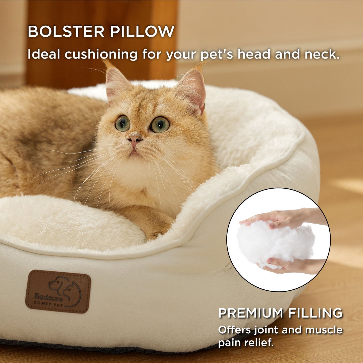 Rundes Flanell-Katzenbett