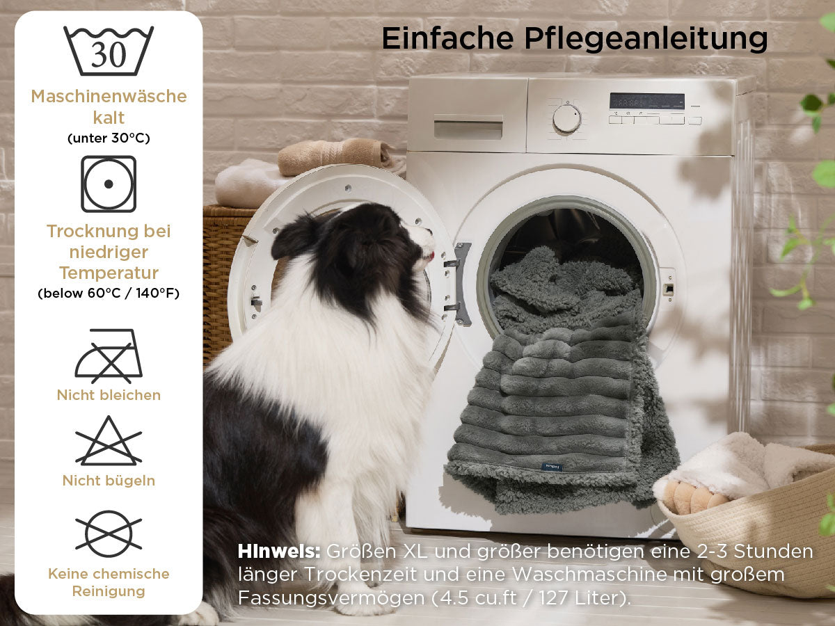 Haustierdecke aus Cord-Fleece