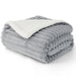 Jacquard Flauschige Sherpa Decke mit Streifenmuster
