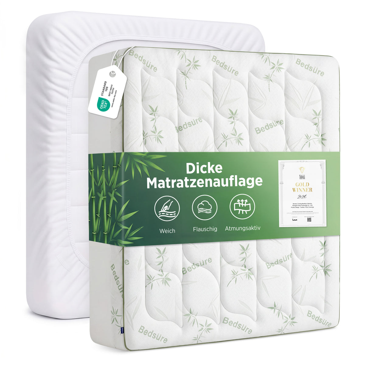 Matratzentopper aus Viskose-aus-Bambus-Mischgewebe