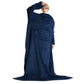 Tragbare Fleece Decke mit Ärmeln