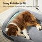 Ovales Hundekissenmit Nackenrolle