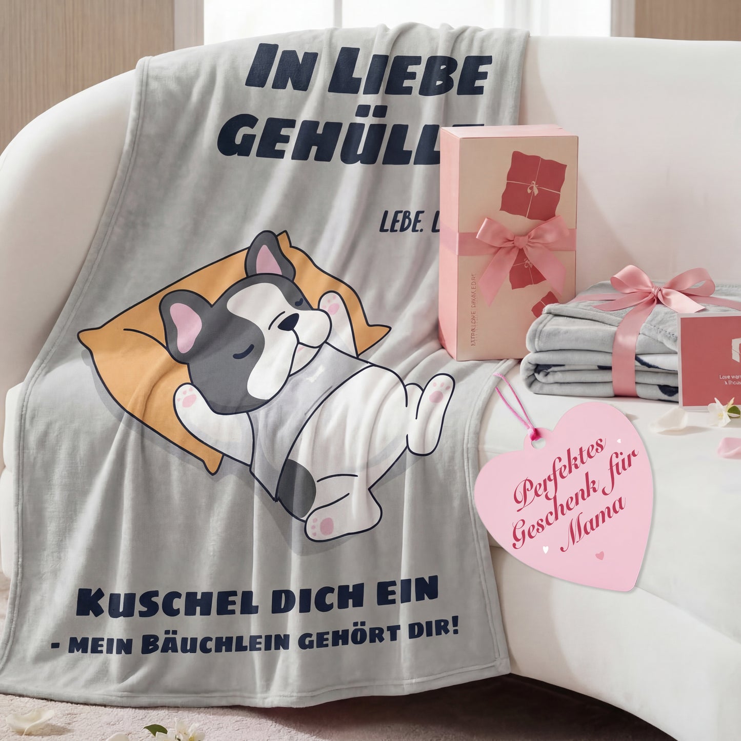 Bedruckte Flanell-Fleece-Decke Zum Verschenken