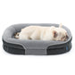 Ovales Hundekissenmit Nackenrolle