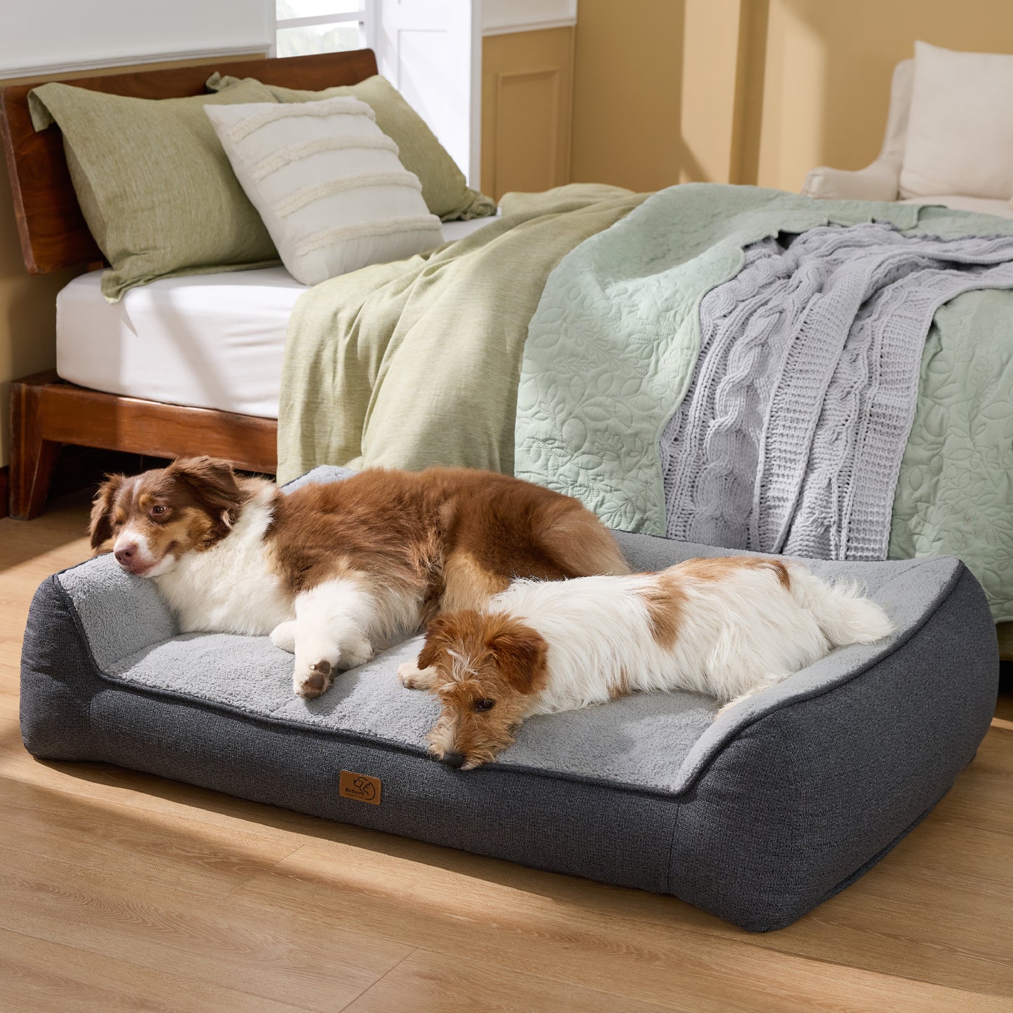 Stützende Hundecouch