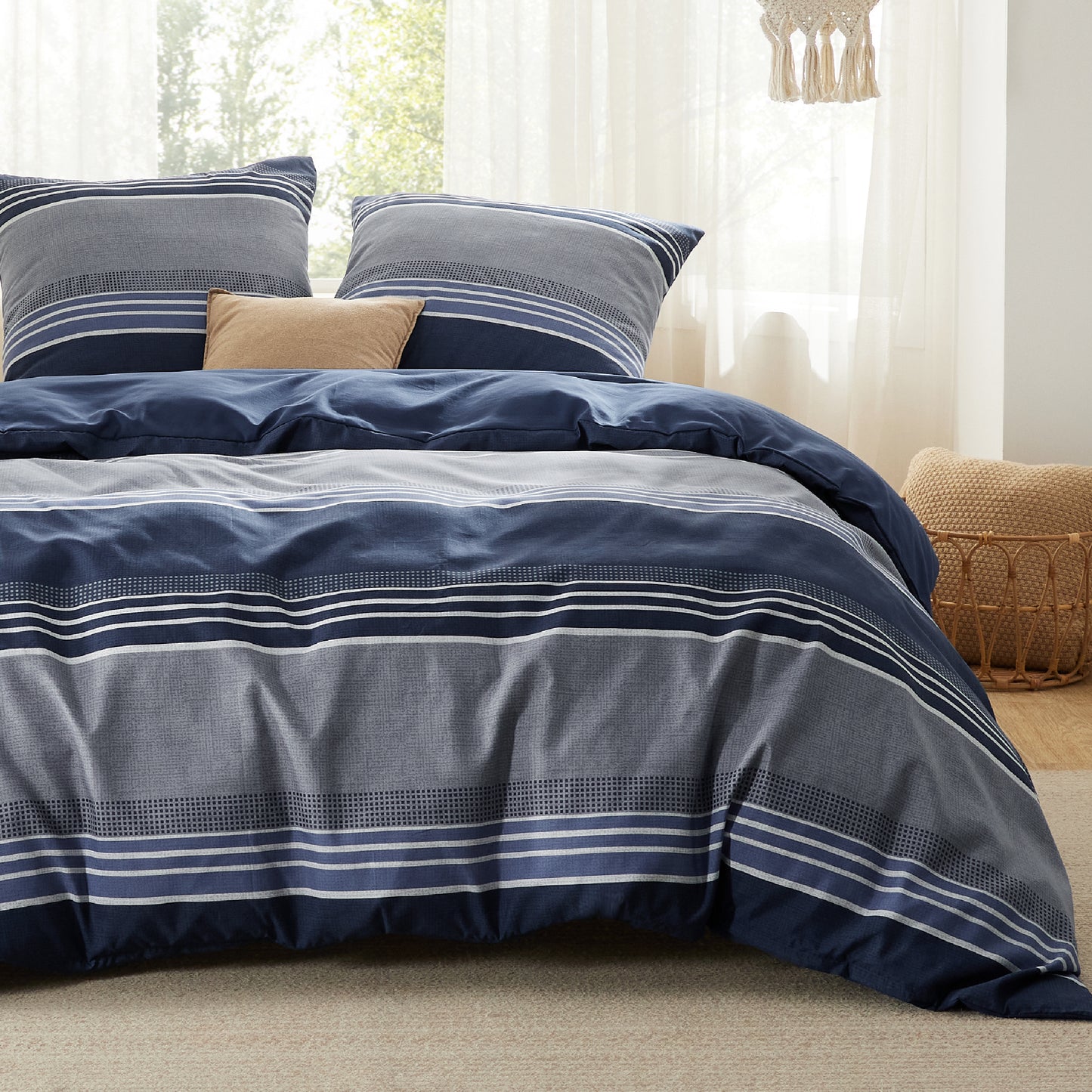 Polyester Mikrofaser Bettwäsche Set Mit Muster