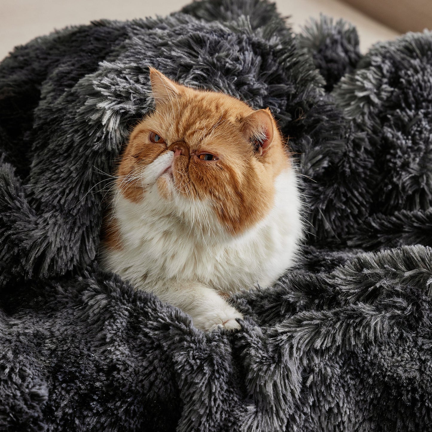 Flauschige Kunstfell Decke
