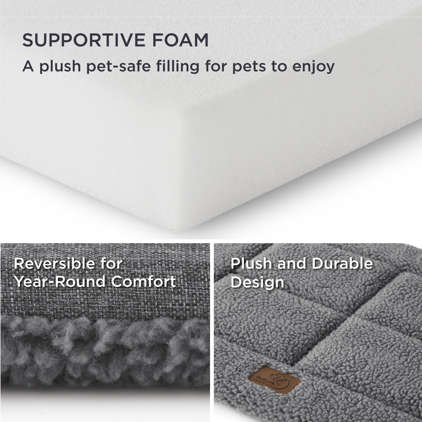 Fleece-Schaumstoff-Haustiermatte