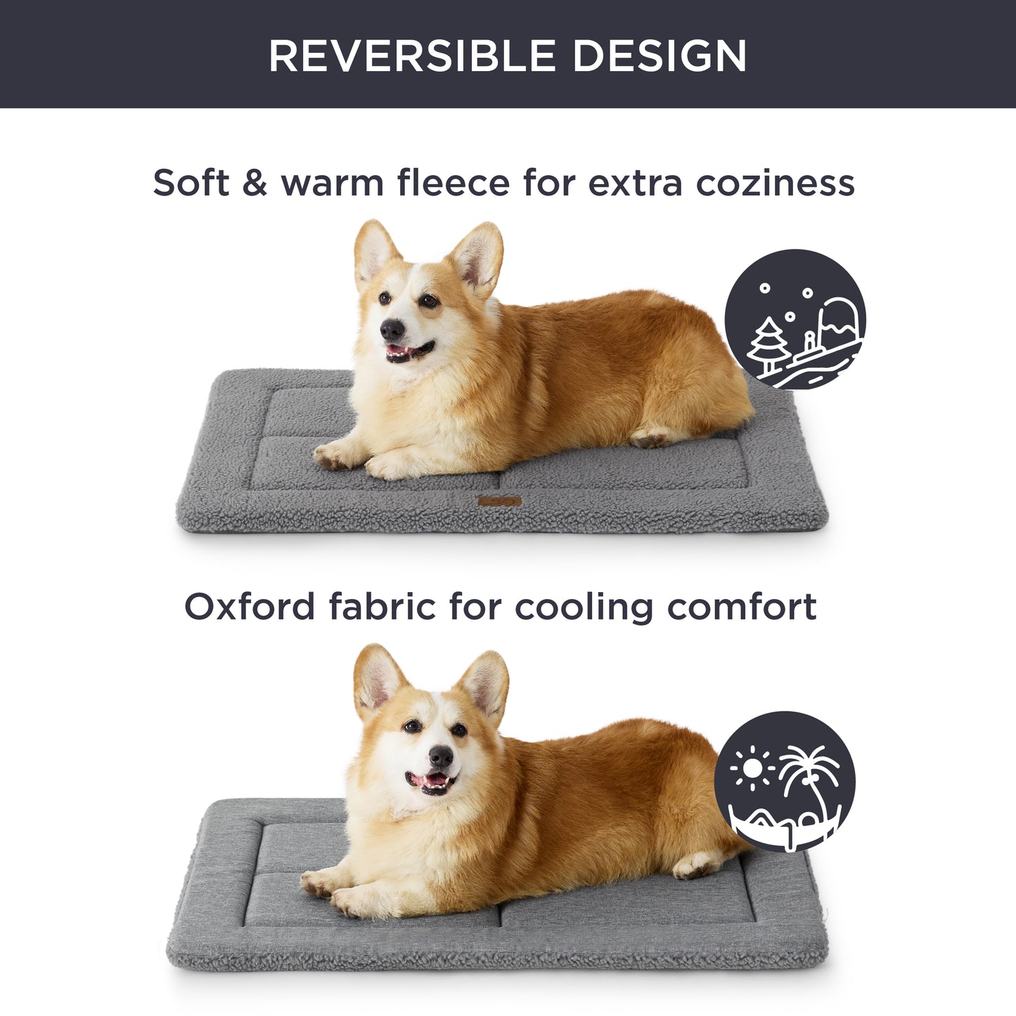Fleece-Schaumstoff-Haustiermatte