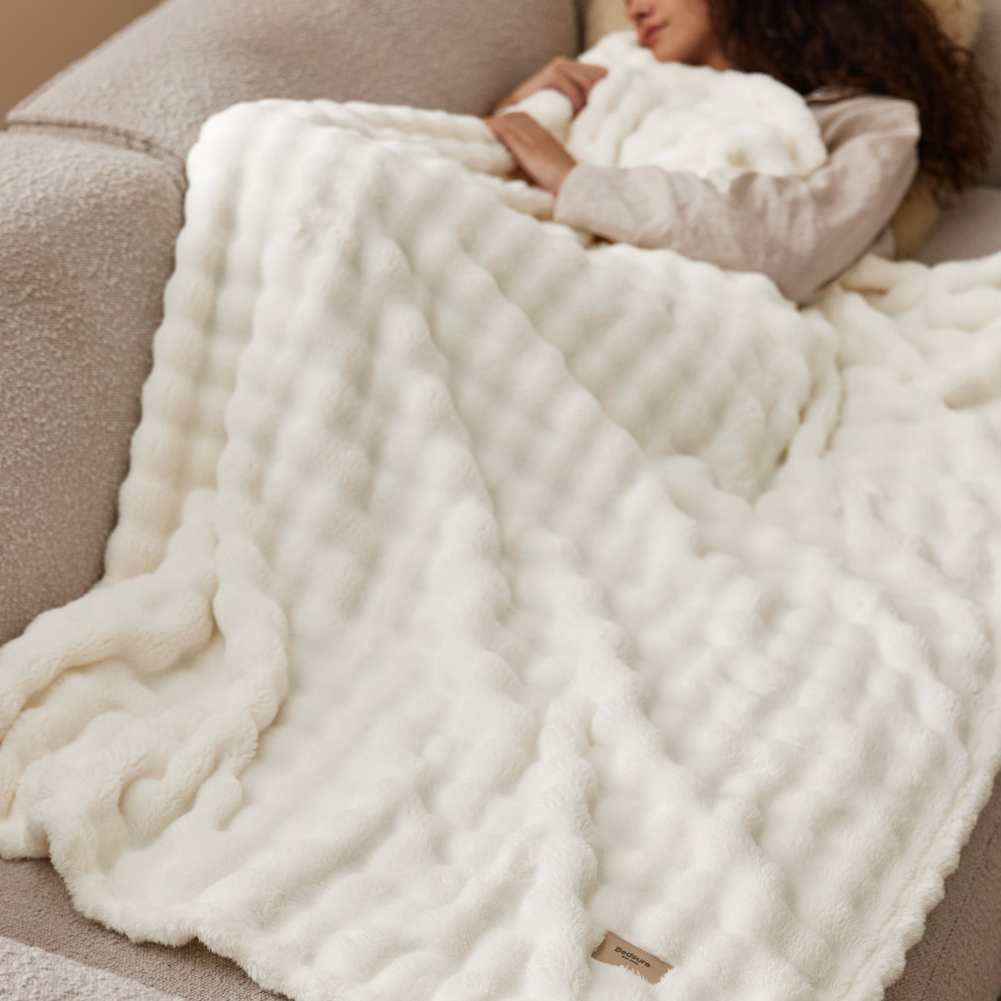 Wolkenweich Bubble Kuscheldecke