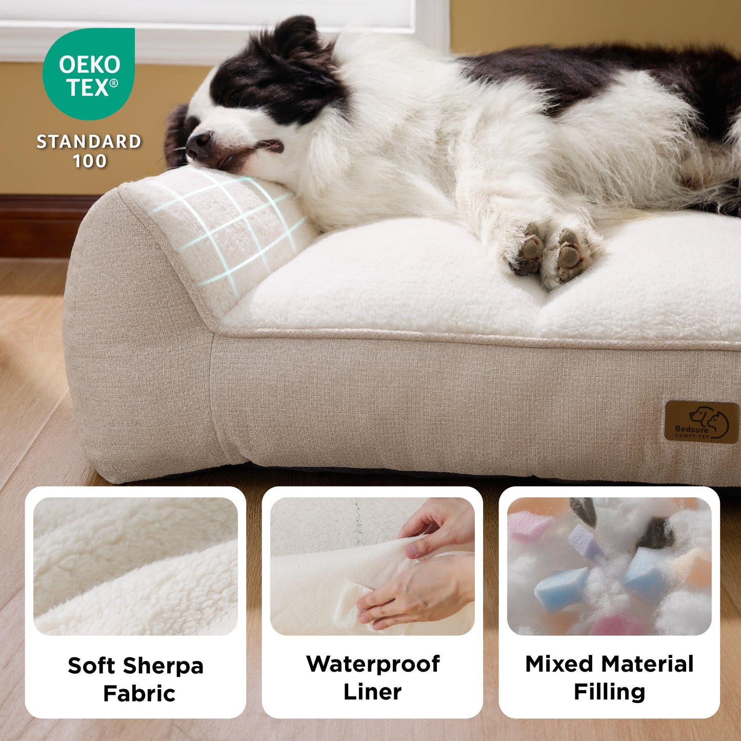 Stützende Hundecouch