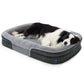 Ovales Hundekissenmit Nackenrolle