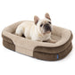 Ovales Hundekissenmit Nackenrolle
