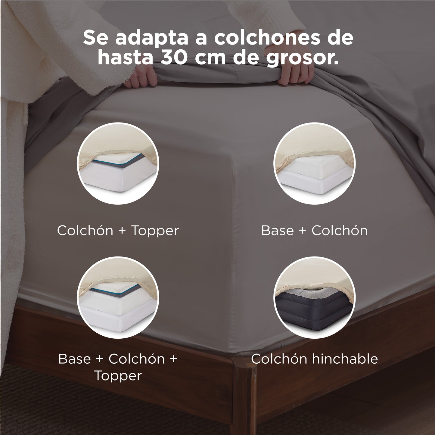 GentleSoft Bettwäsche-Set Mit tiefen Taschen (Deep Pocket)