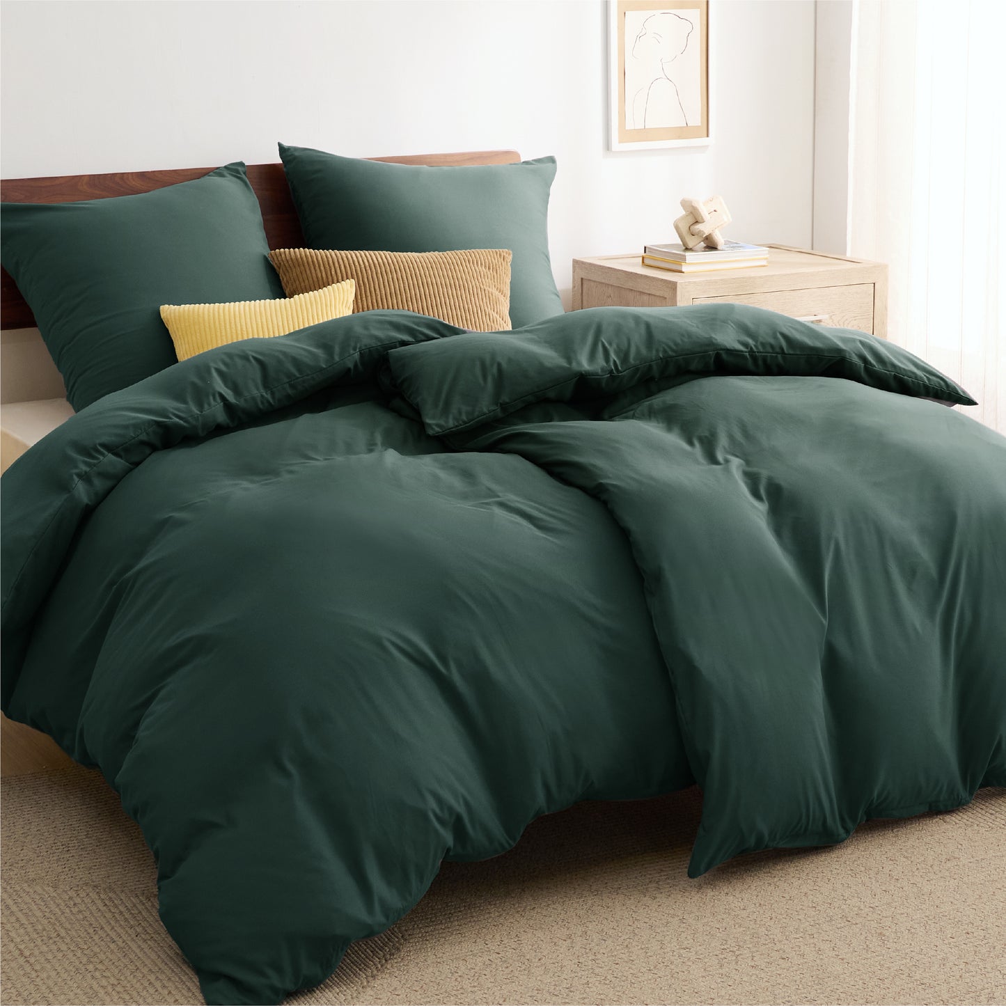 Gebürstetes Polyester Mikrofaser-Bettwäsche-Set