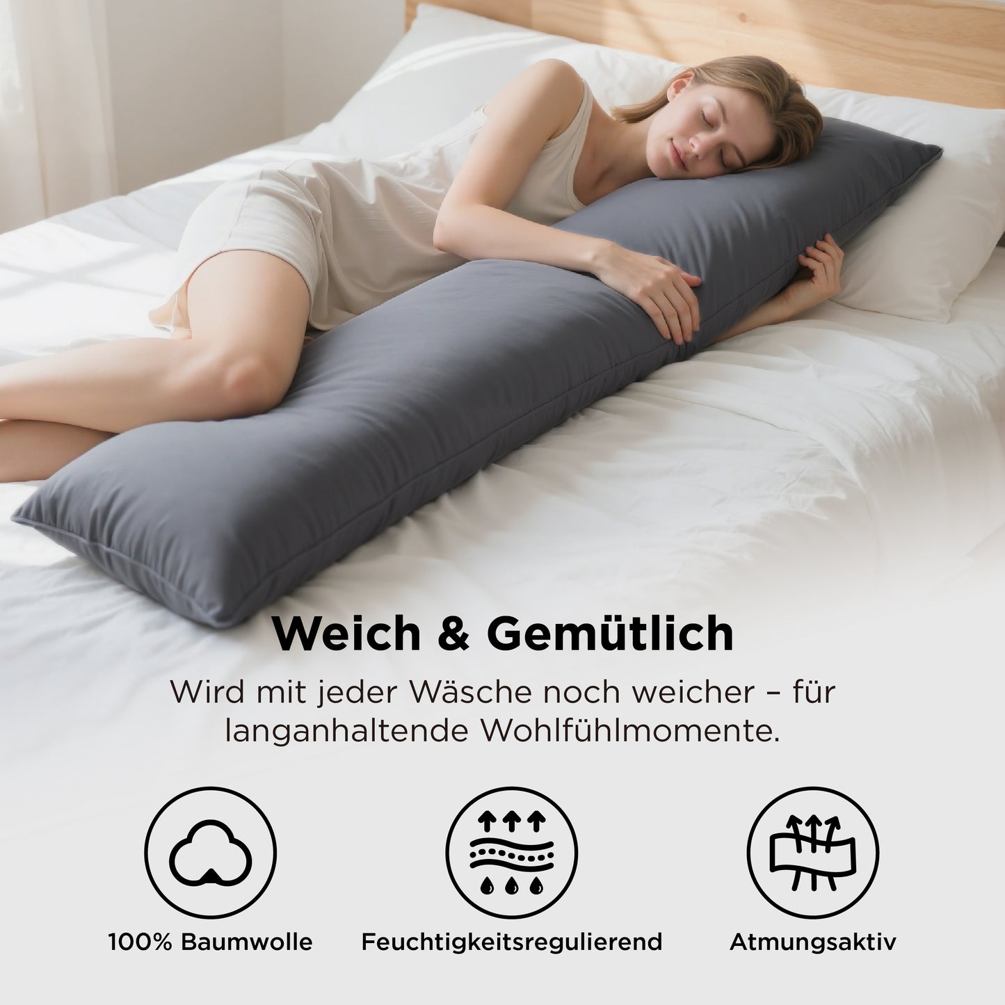 Kissenbezüge aus 100% Perkal-Baumwolle