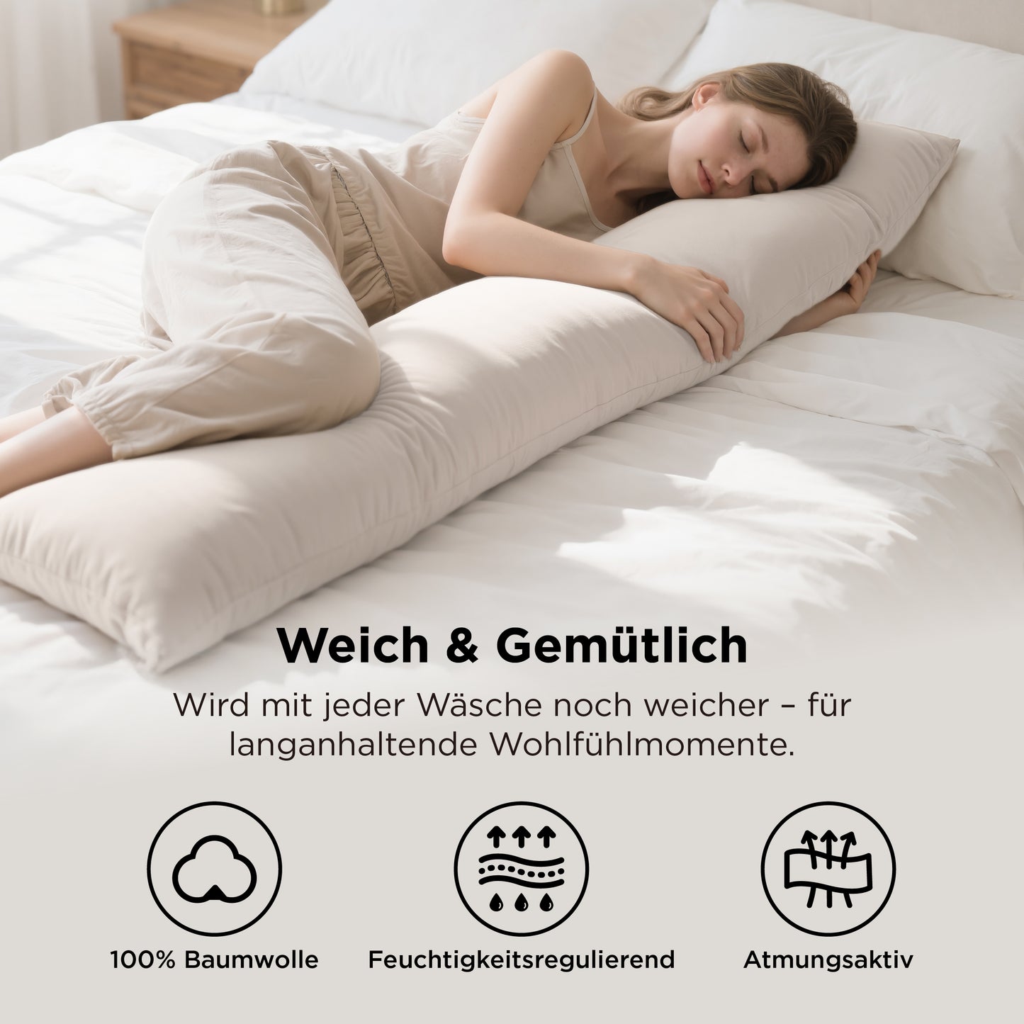 Kissenbezüge aus 100% Perkal-Baumwolle