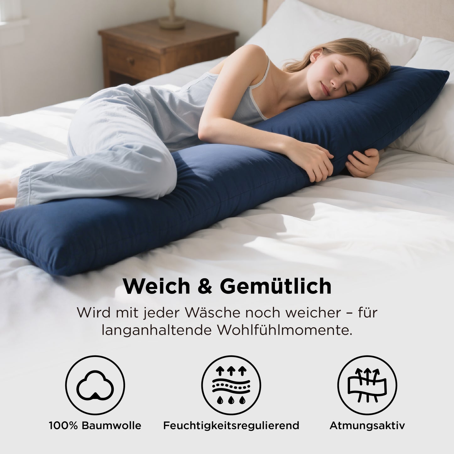Kissenbezüge aus 100% Perkal-Baumwolle