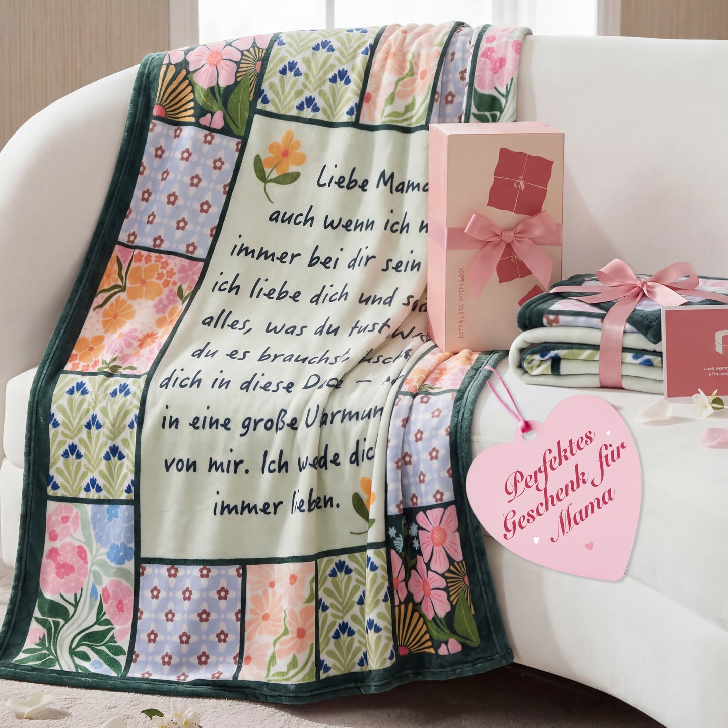 Bedruckte Flanell-Fleece-Decke Zum Verschenken