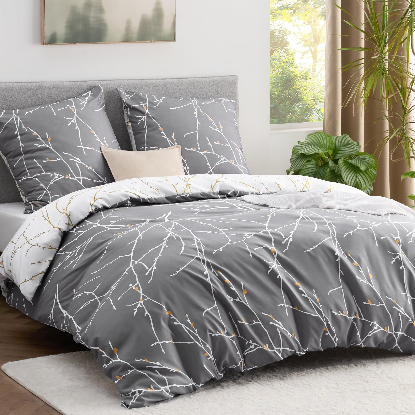 Polyester Mikrofaser Bettwäsche Set Mit Muster