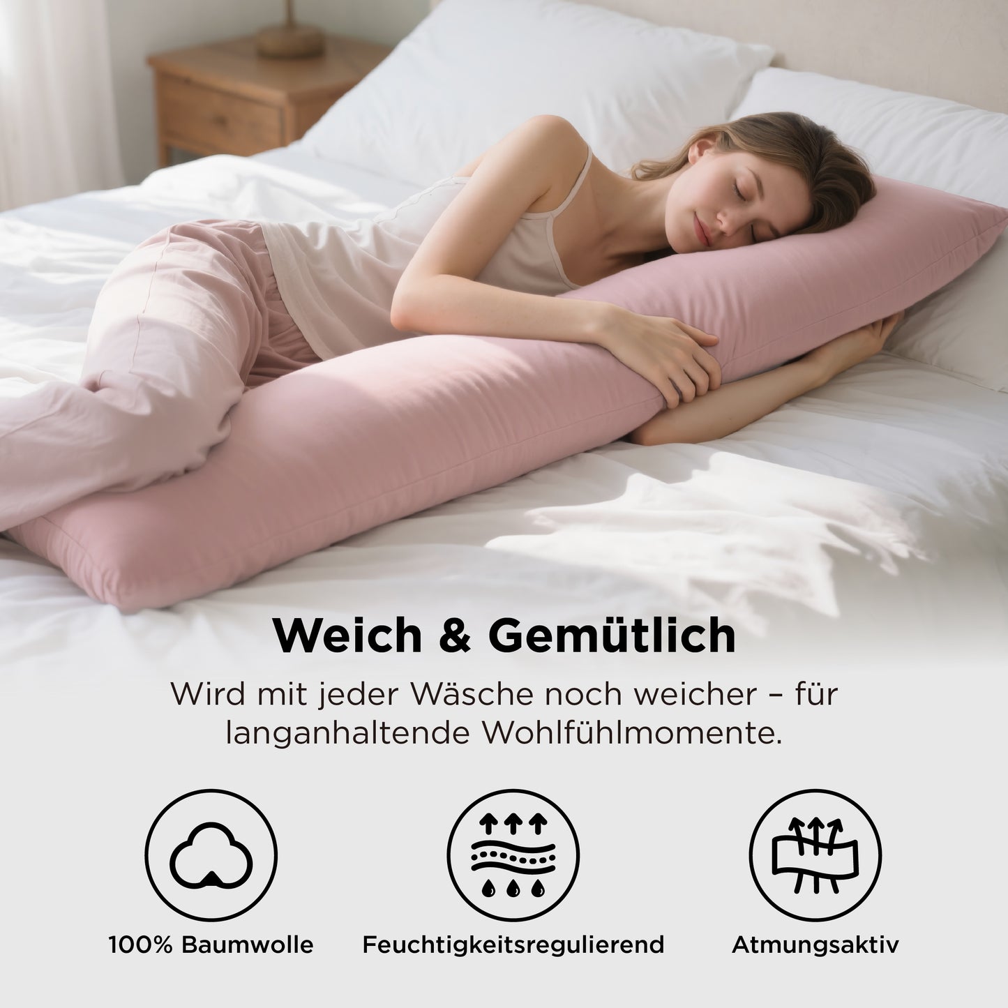 Kissenbezüge aus 100% Perkal-Baumwolle