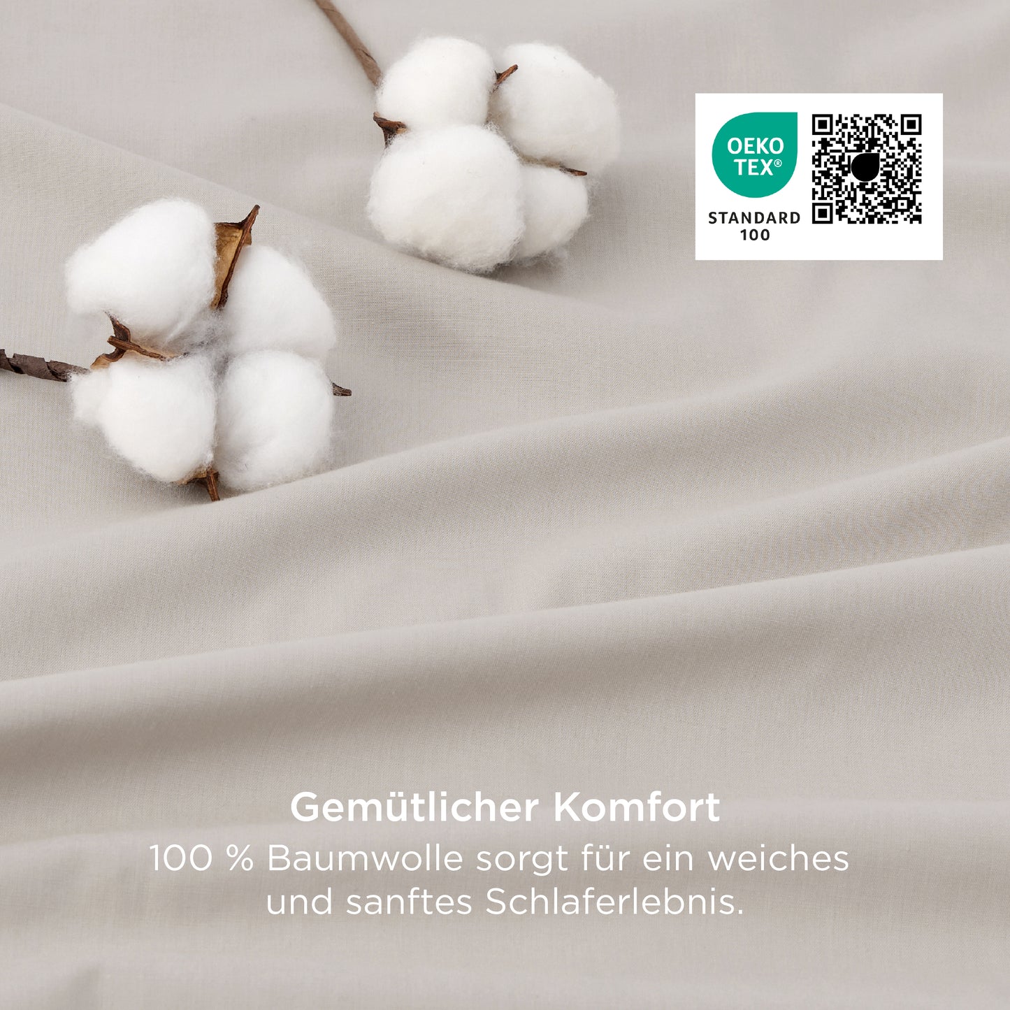 100% Perkal-Baumwolle Bettwäsche Set