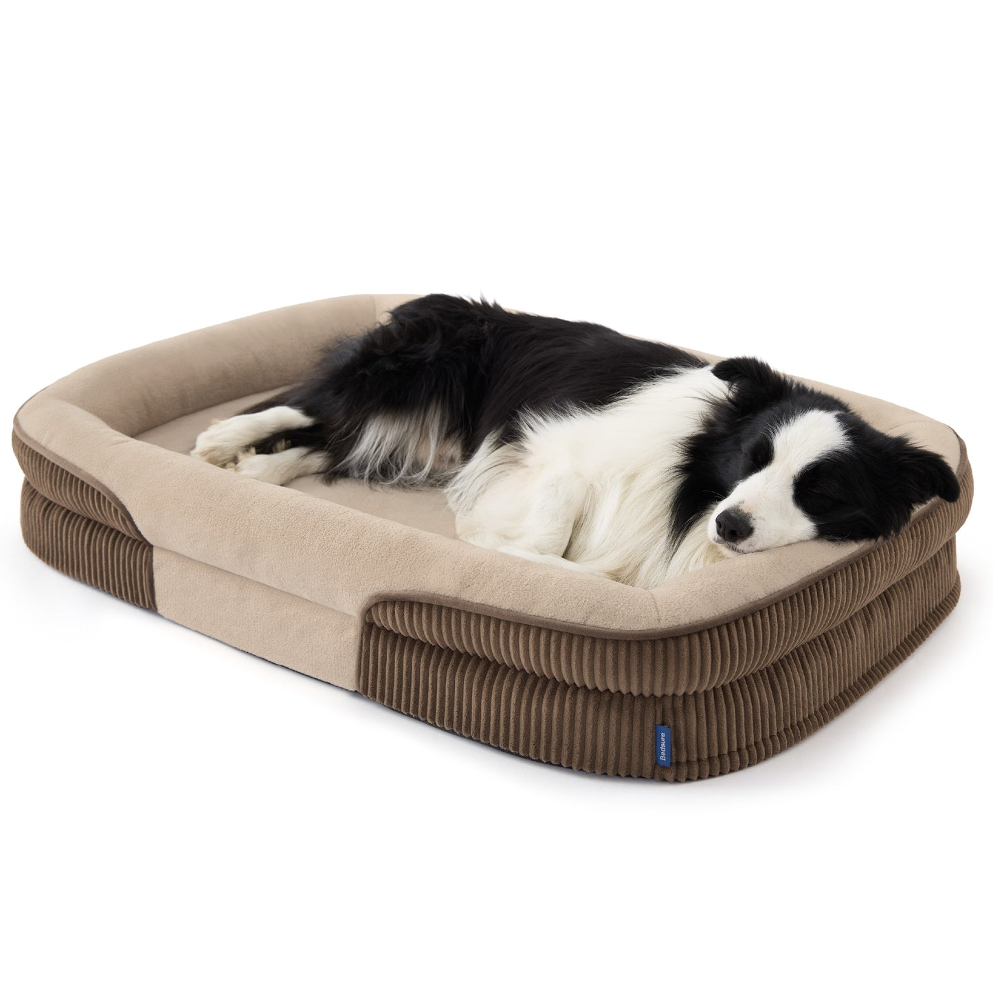 Ovales Hundekissenmit Nackenrolle