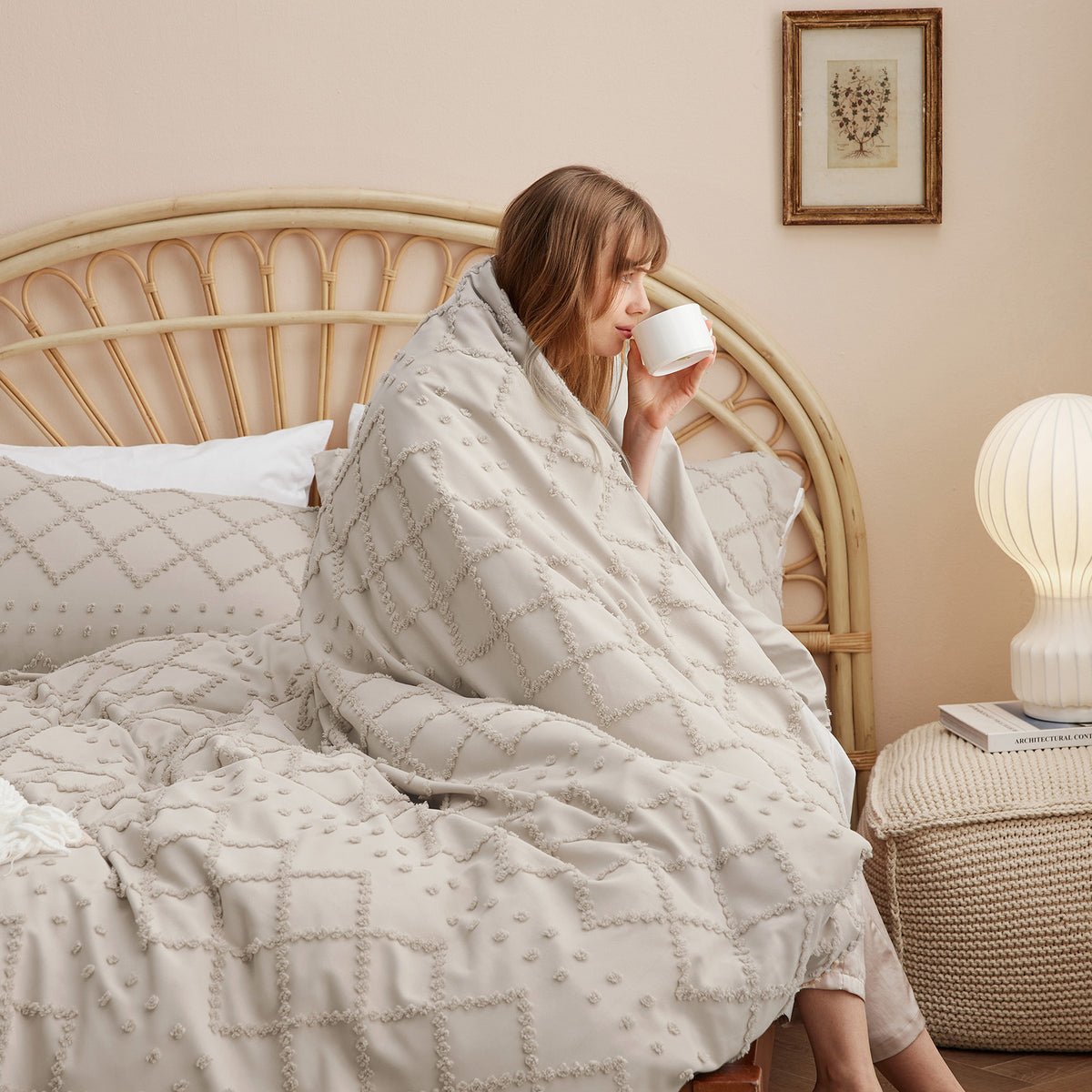 Bettwäsche-Set Mit Getufteter Stickerei – Bedsure DE