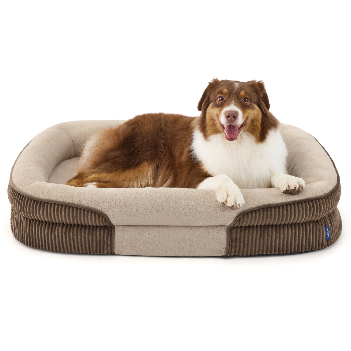 Ovales Hundekissenmit Nackenrolle