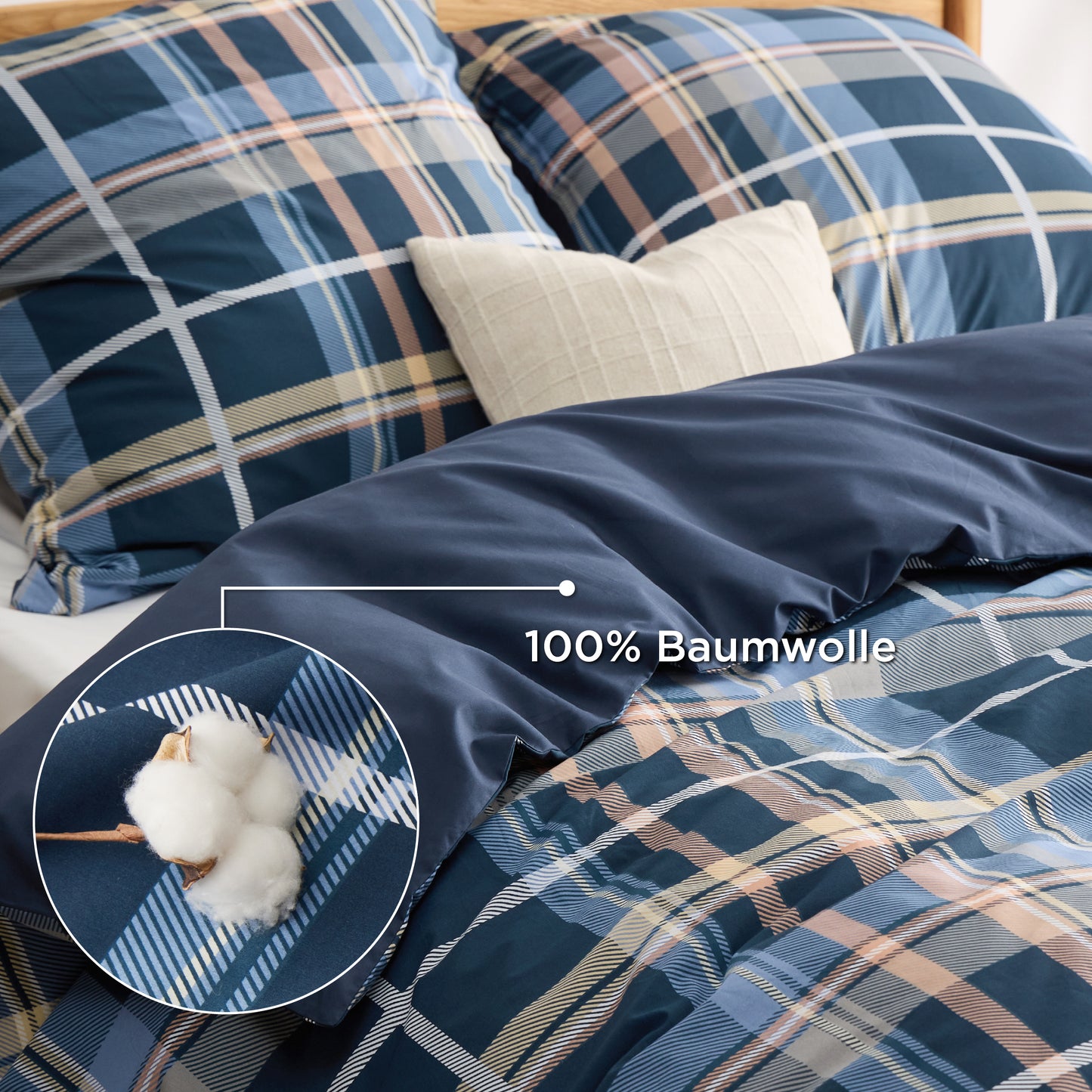 100% Baumwolle Bettwäsche Set Mit Muster
