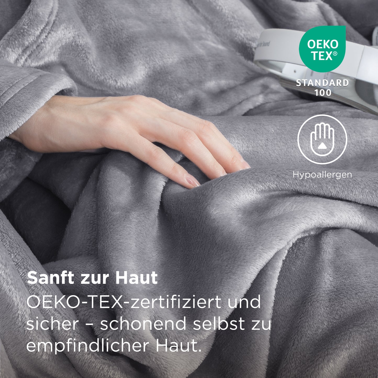 Tragbare Fleece Decke mit Ärmeln