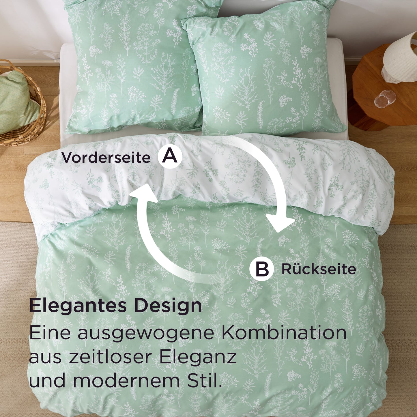 Polyester Mikrofaser Bettwäsche Set Mit Muster