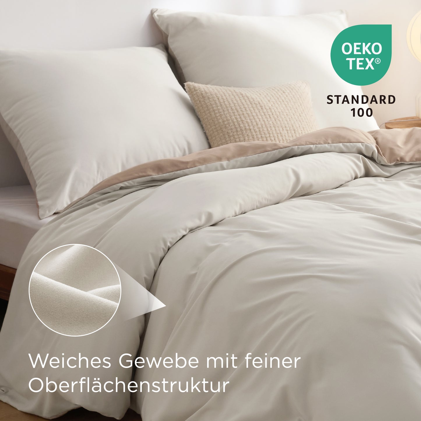 Gebürstetes Polyester Mikrofaser-Bettwäsche-Set