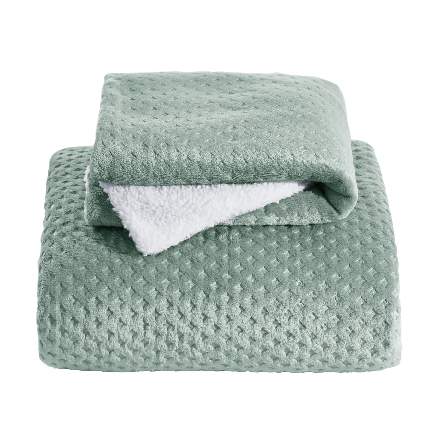 Flauschiges Fleece Bettwäsche Set mit Waffelstruktur