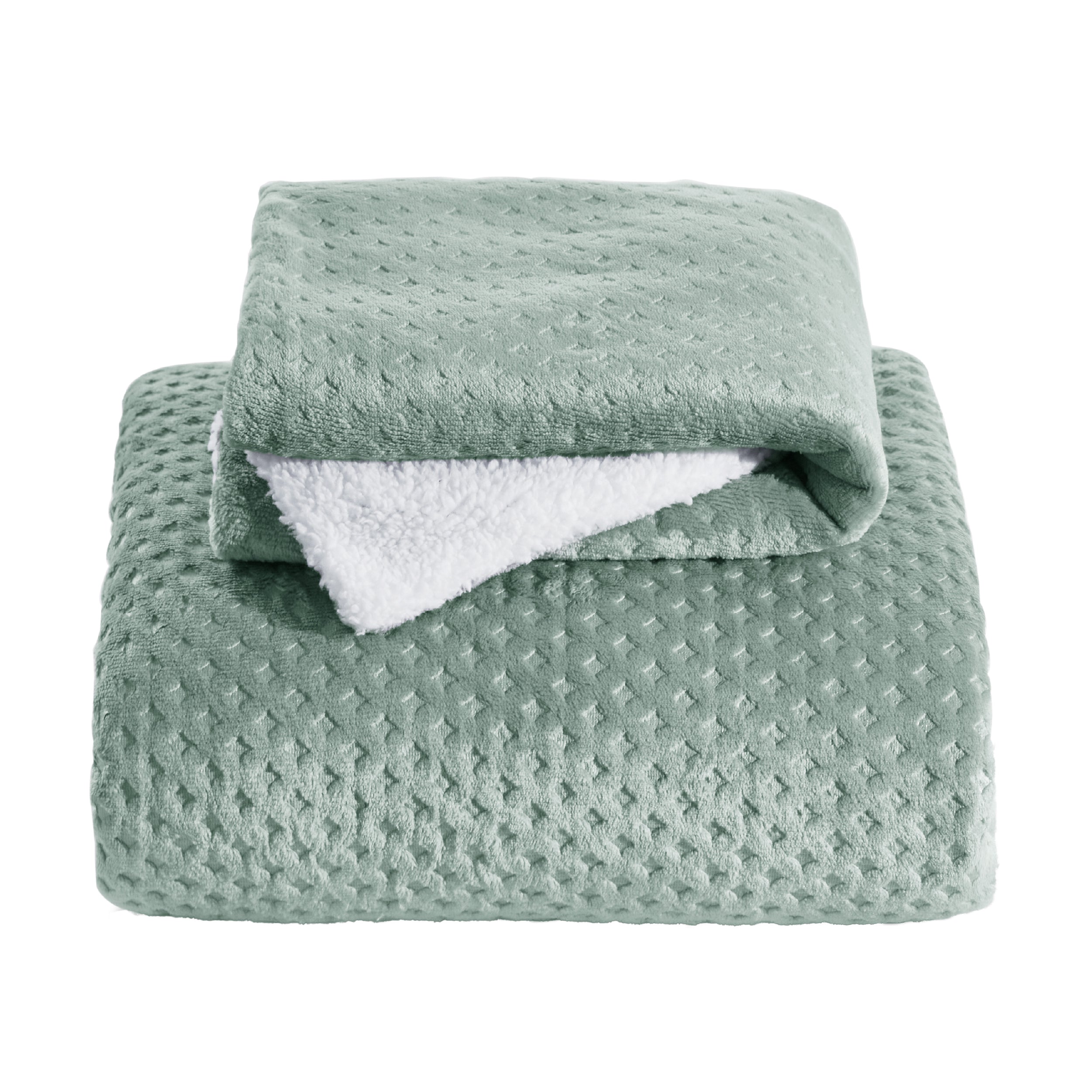 Flauschiges Fleece Bettwäsche Set mit Waffelstruktur