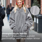 Sherpa Hoodie Decke mit Ärmeln