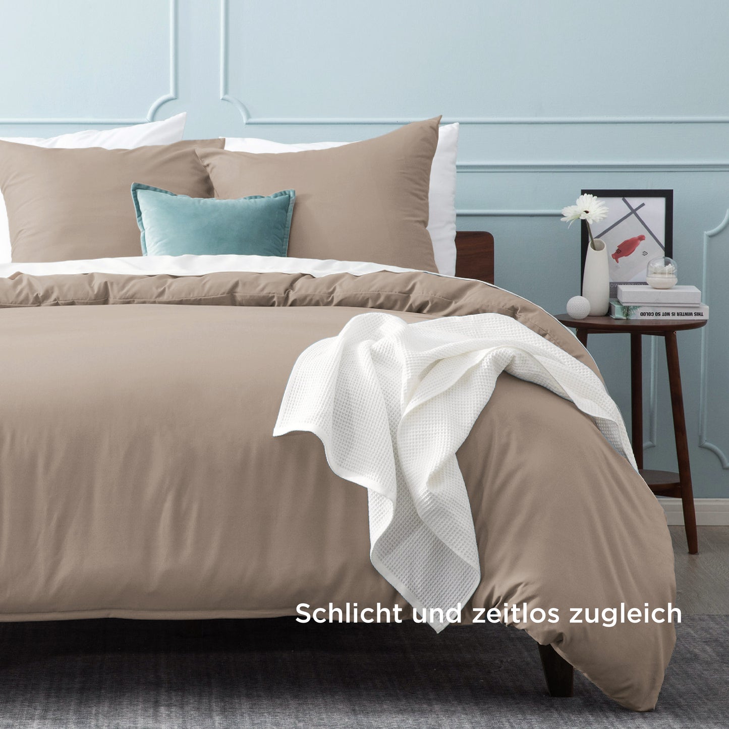 Gebürstetes Polyester Mikrofaser-Bettwäsche-Set