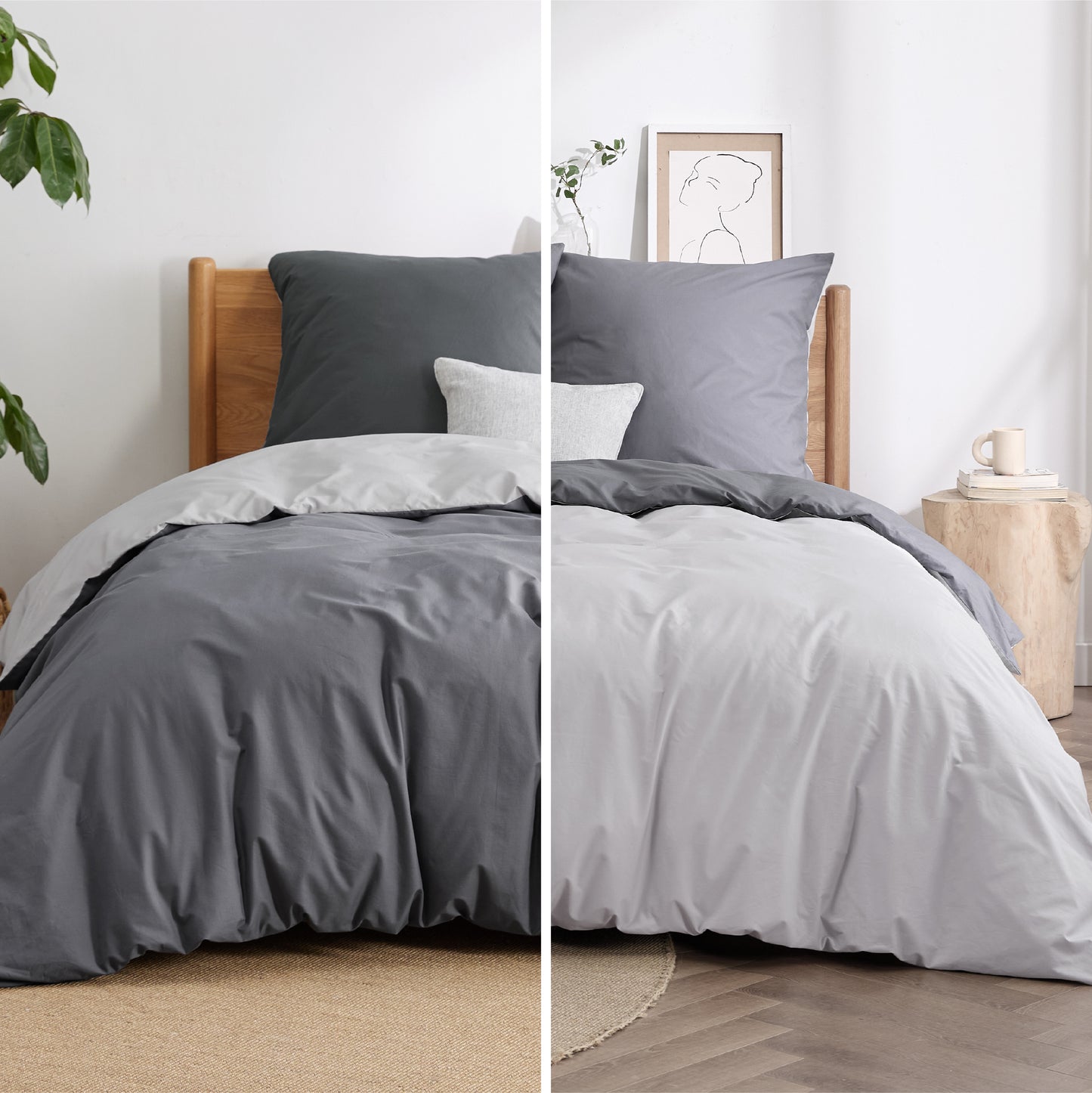 100% Perkal-Baumwolle Bettwäsche Set