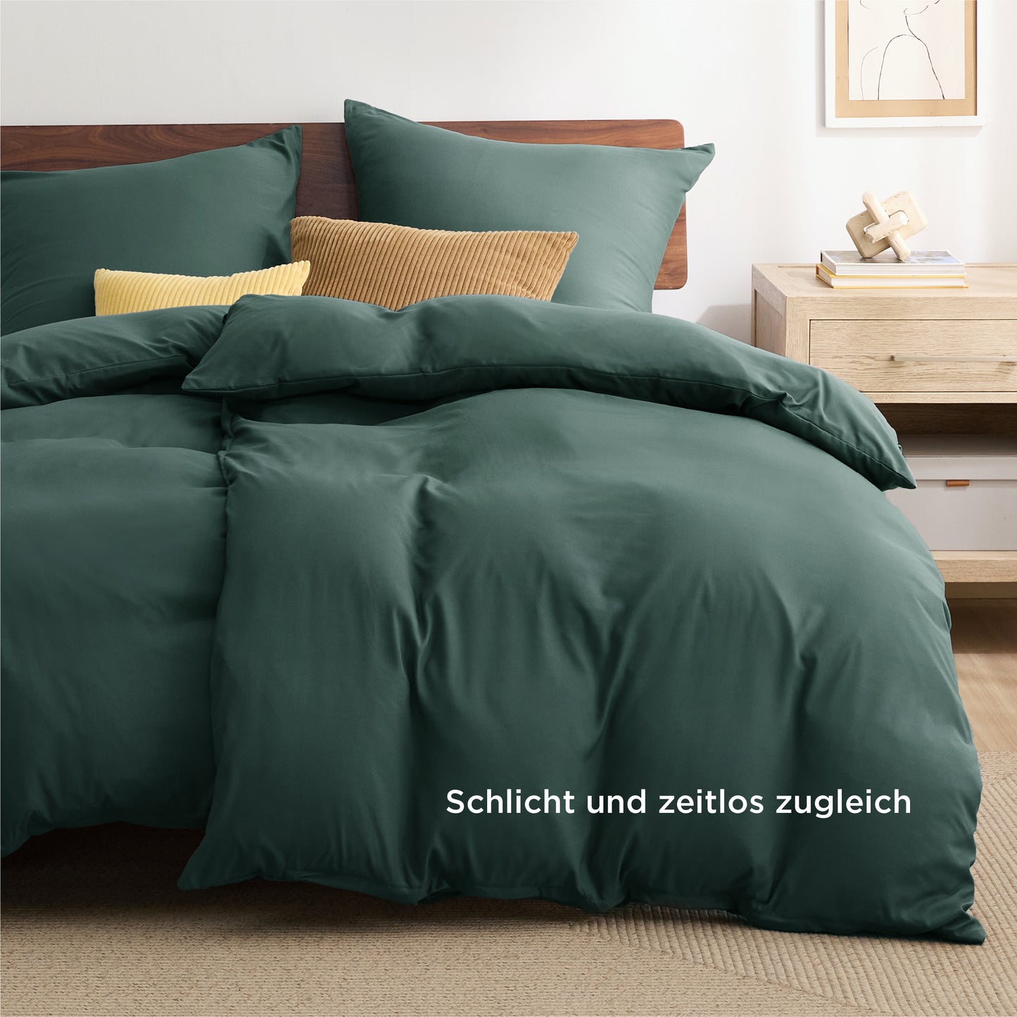 Gebürstetes Polyester Mikrofaser-Bettwäsche-Set